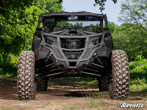 SuperATV Can-Am Maverick X3 / X3 MAX Front Bumper, angle view