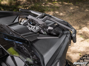 SuperATV Can-Am Maverick X3 / X3 MAX Front Bumper, mounted view