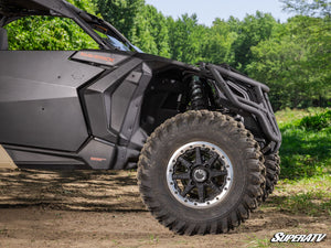 SuperATV Can-Am Maverick X3 / X3 MAX Front Bumper, close-up view