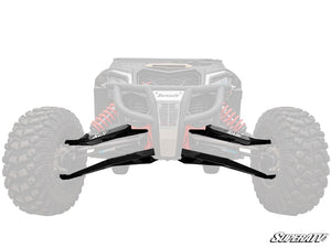 Can-Am Maverick X3 Sidewinder A-Arms 1.5" forward offset, black tapered boxed high-clearance control arms