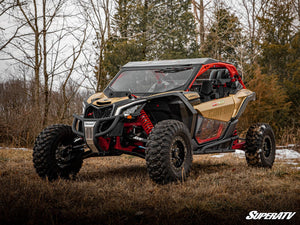 SuperATV Can-Am X3 boxed control arms, black, 1.5 inch ground clearance