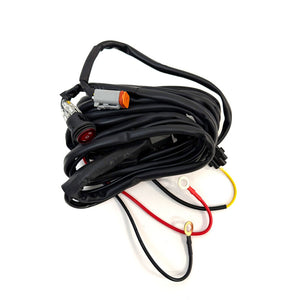 Baja Designs Squadron 2.0 4-pin Deutsch on off 1-light relay harness with switch
