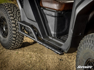 SuperATV CFMOTO UForce U10 Pro heavy-duty nerf bars angle view