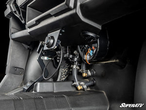 CFMOTO UForce 1000 in-dash heater defrosting the windshield