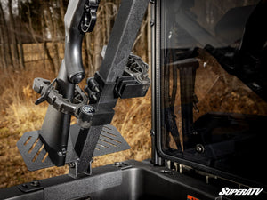 SuperATV in-bed gun rack for CFMOTO UForce 600 installed view