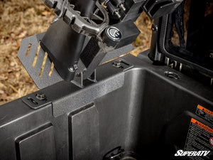 SuperATV in-bed gun rack for CFMOTO UForce 800 side view