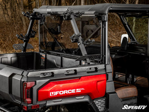 SuperATV in-bed gun rack for CFMOTO UForce 600 mounting detail