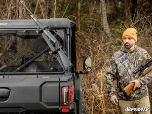 SuperATV in-bed gun rack for CFMOTO UForce 800 close-up