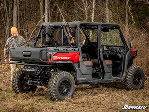 SuperATV in-bed gun rack for CFMOTO UForce 600 on-machine view