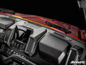 CFMOTO UForce U10 Pro in-dash heater fan control detail