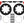 Wilwood 2014+ Polaris RZR XP 1000 Front Kit 11.25in - Red
