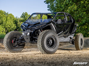 SuperATV CFMOTO ZForce Z10 Atlas Pro forward offset A-arms mounting detail