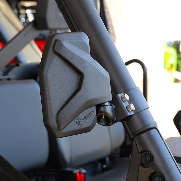 Channel Shaped Side Mirror for UTV | Ranger/General Break Away with Adjustable Arm - Dunes 2 Dezert SXS