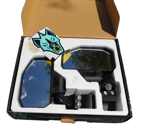 Channel Shaped Side Mirror for UTV | Ranger/General Break Away with Adjustable Arm - Dunes 2 Dezert SXS