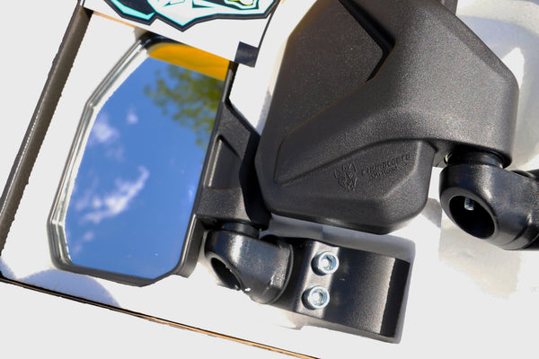 Channel Shaped Side Mirror for UTV | Ranger/General Break Away with Adjustable Arm - Dunes 2 Dezert SXS