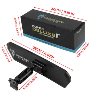 Super DELUXE 11" Offroad UTV Center Rearview Mirror - Dunes 2 Dezert SXS