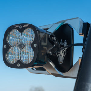 Cuero Race Mirror / Baja Designs XL80 Light Combo - Dunes 2 Dezert SXS