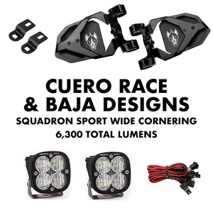 Cuero Race Mirror Light Combo in Black - Dunes 2 Dezert SXS