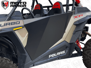 Moto Armor Aluminum Doors for Polaris RZR XP 1000, XP Turbo, and Turbo S (2 Seat, 2014–2023) – High Clearance, Flush Mount, Heavy-Duty Aluminum