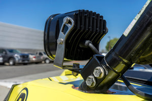Baja Designs XL Pro A-pillar LED light kit mounted on a Polaris RZR XP