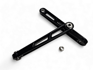 Elektric Off Road billet front sway bar links for Polaris RZR Pro R and Turbo R - black finish