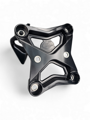 Elektric Off Road black 6-bolt XL billet radius rod plate with tow hook for Can-Am Maverick X3 - product photo 4
