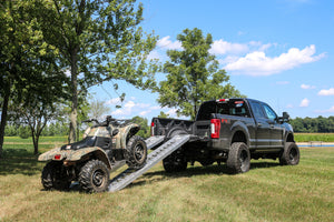 Gen-Y Heavy-Duty 8ft Aluminum Loading Ramps 15in x 96in 5K Capacity Per Ramp - Pair