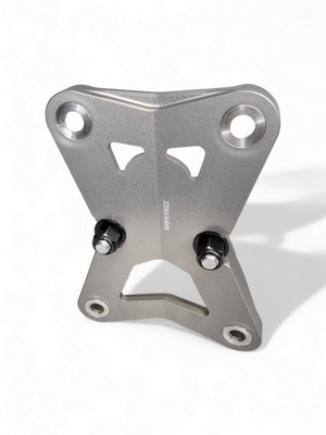 Elektric Off Road billet radius rod plate with tow hook for Polaris RZR Pro R and Turbo R - gun metal finish