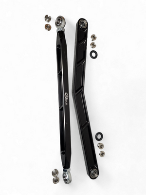 Elektric Off Road billet radius rods for Polaris RZR Pro XP - black finish