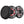 DS18 Hybrid Marine Speaker w/ Driver And RGB LEDs 6.5in 2-Way 250 Watts RMS 4 ohm Black w/ Covers