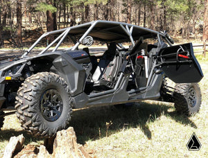 Assault Industries branded F-22 Max aluminum door panel detail for Can-Am X3 MAX