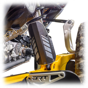 DRT Can-Am 2017+ Maverick X3/R Rear Aluminum Shock Guards - Dunes 2 Dezert SXS