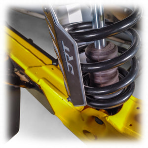 DRT Can-Am 2017+ Maverick X3/R Rear Aluminum Shock Guards - Dunes 2 Dezert SXS