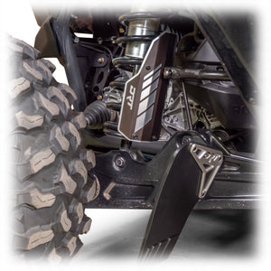 DRT Can-Am 2017+ Maverick X3/R Rear Aluminum Shock Guards - Dunes 2 Dezert SXS