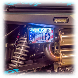 DRT Polaris 2024+ Xpedition Rear Bumper License Plate Bracket - Dunes 2 Dezert SXS