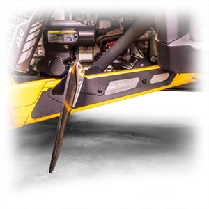 Can-Am 2024+ Maverick R Billet Rear Aluminum Mud/Rock Guard Kit - Dunes 2 Dezert SXS