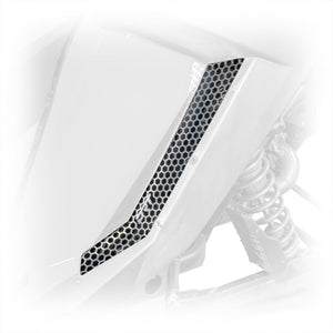 DRT Polaris RZR Pro XP/ Pro R/Turbo R  Aluminum Rear Fender Screen set - Dunes 2 Dezert SXS