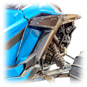 DRT Polaris RZR Pro XP/ Pro R/Turbo R  Aluminum Rear Fender Screen set - Dunes 2 Dezert SXS