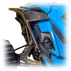 DRT Polaris RZR Pro XP/ Pro R/Turbo R  Aluminum Rear Fender Screen set - Dunes 2 Dezert SXS