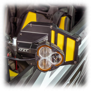 DRT Aluminum Tactical Mirror Light Bracket Kit - Dunes 2 Dezert SXS