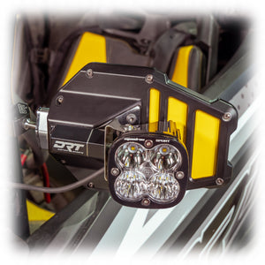 DRT Aluminum Tactical Mirror Light Bracket Kit - Dunes 2 Dezert SXS