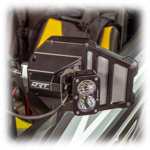 DRT Aluminum Tactical Mirror Light Bracket Kit - Dunes 2 Dezert SXS