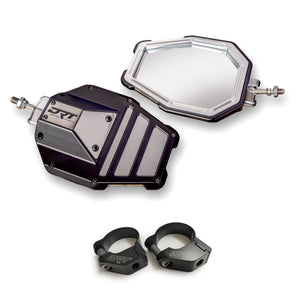 DRT Billet Aluminum Tactical Convex Side Mirror Set - Dunes 2 Dezert SXS
