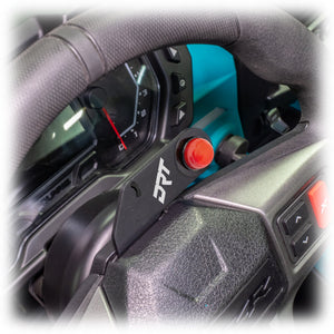 DRT Polaris RZR 2020+ Steering Wheel Single Push-To-Talk Plate - Dunes 2 Dezert SXS