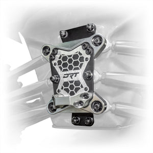 DRT Can-Am Maverick X3 2017+ Billet Aluminum 3-PC Radius Rod Plate Kit - Dunes 2 Dezert SXS