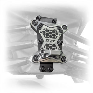 DRT Can-Am Maverick X3 2017+ Billet Aluminum 3-PC Radius Rod Plate Kit - Dunes 2 Dezert SXS