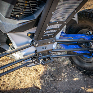 DRT Can Am Maverick X3 2017+ Dual Sheer Radius Rod Plate - Dunes 2 Dezert SXS