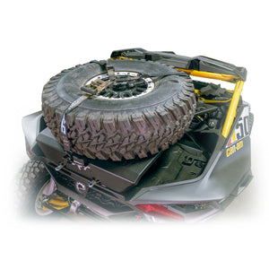 DRT Motorsports Can-Am Maverick R Tire Carrier / Adventure Rack - Dunes 2 Dezert SXS
