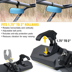 D2D 13" Lighted Rearview Mirror - Dunes 2 Dezert SXS