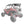 Factory UTV Dual Clamp Spare Tire Mount on Honda Talon for strong, rear-view-clear mounting of spare tire and accessories